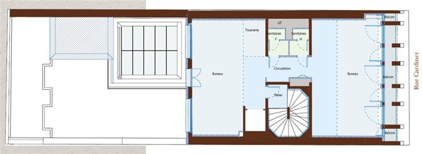 Bureau Location 75017 PARIS 115 RUE CARDINET