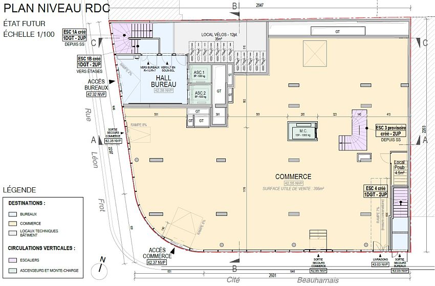Bureau Location 75011 PARIS 8-10 RUE LEON FROT