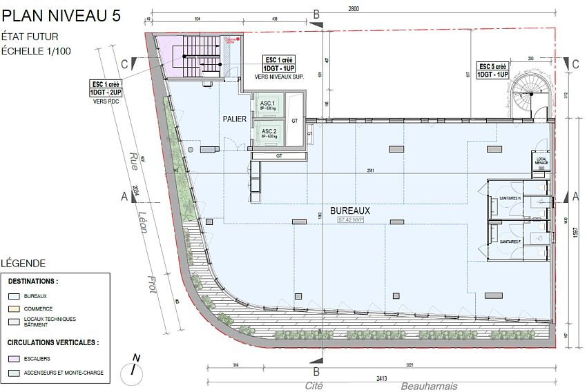 Bureau Location 75011 PARIS 8-10 RUE LEON FROT