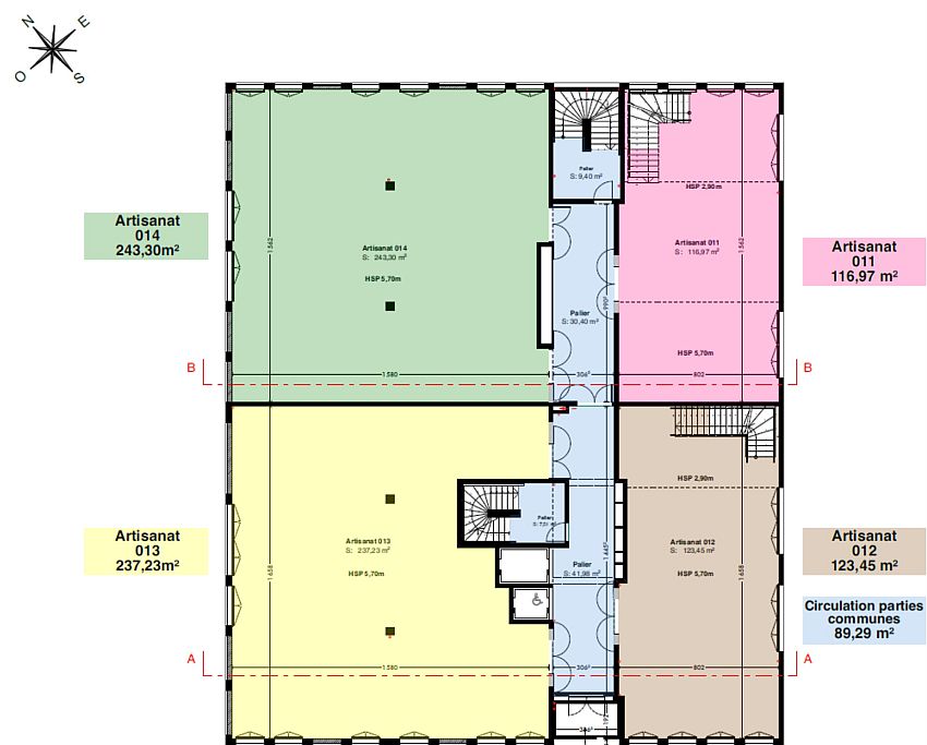 Local d'activités Location 33100 BORDEAUX 42 RUE RENE CHAR