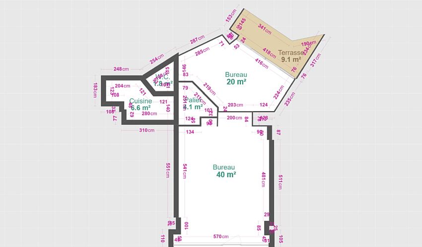 Bureau Location 92120 MONTROUGE