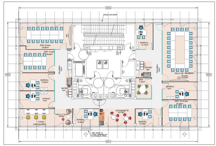 Bureau Location 31200 TOULOUSE 32 BOULEVARD ANDRE NETWILLER