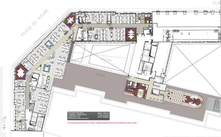 Bureau Location 75009 PARIS 107 RUE SAINT LAZARE