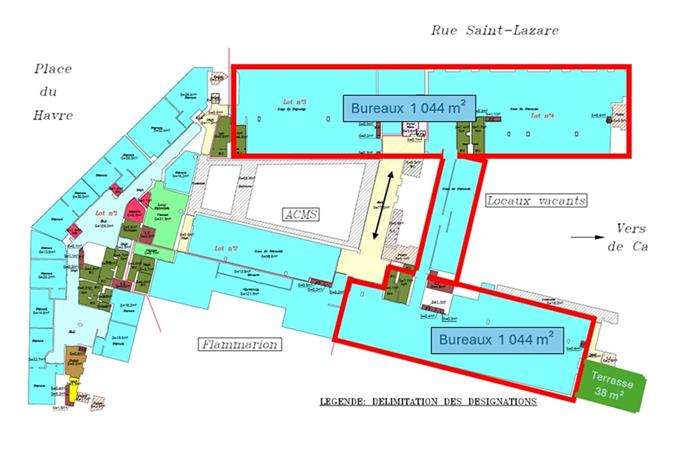 Bureau Location 75009 PARIS 107 RUE SAINT LAZARE