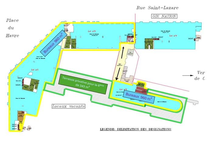 Bureau Location 75009 PARIS 107 RUE SAINT LAZARE