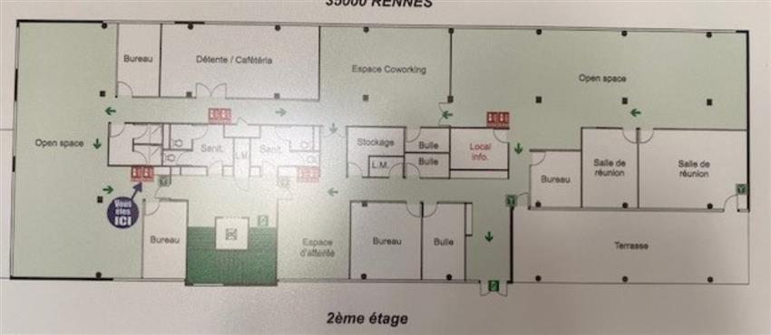 Bureau Location 35000 RENNES 7 RUE MAURICE FABRE