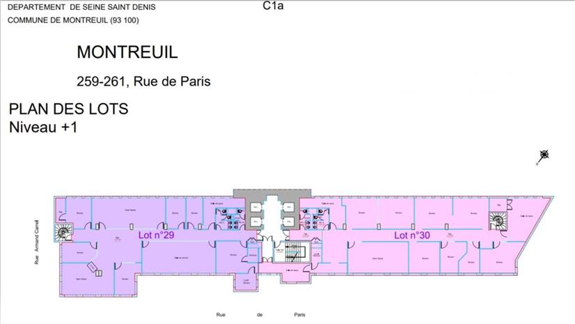 Bureau Location 93100 MONTREUIL