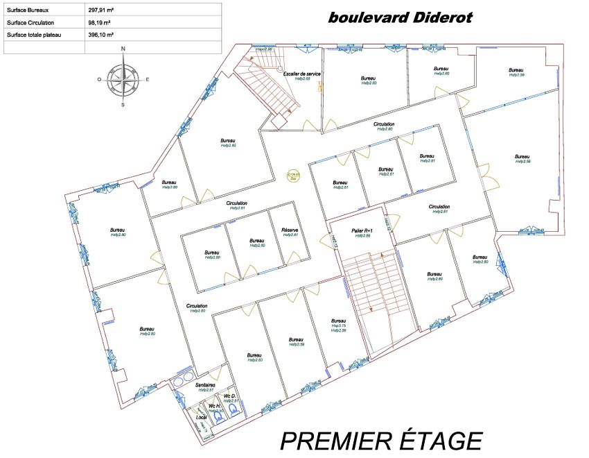 Bureau Location 75012 PARIS