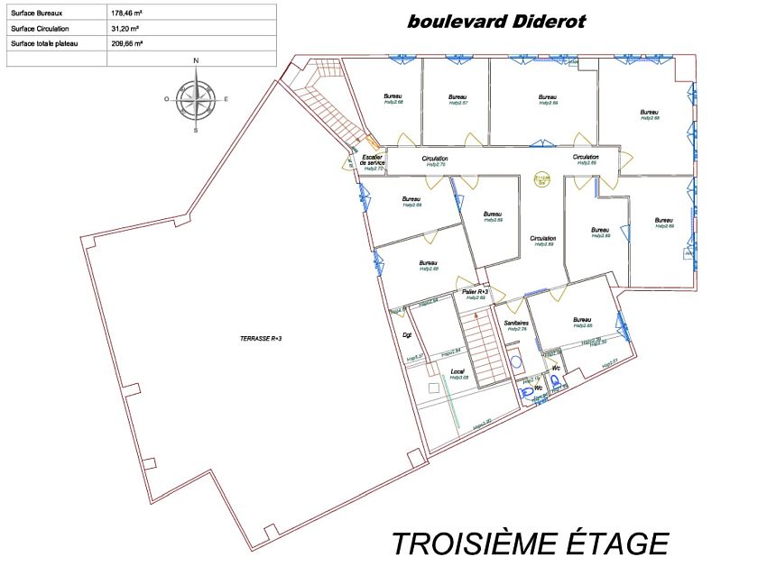 Bureau Location 75012 PARIS