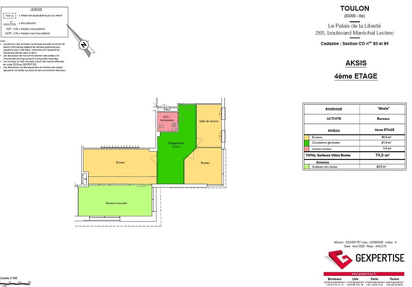 Bureau Location 83000 TOULON