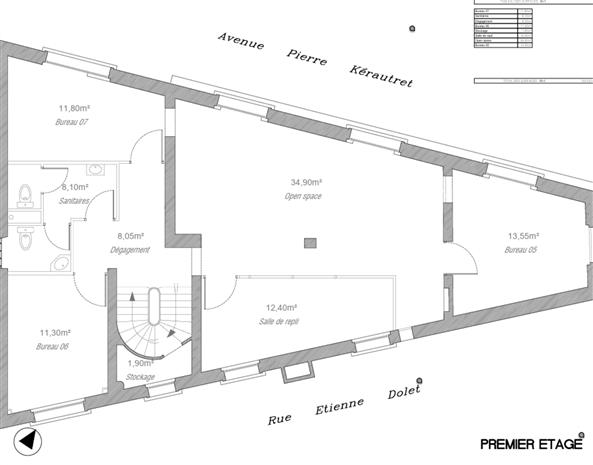 Bureau Vente 93230 ROMAINVILLE 1 AVENUE PIERRE KERAUTRET
