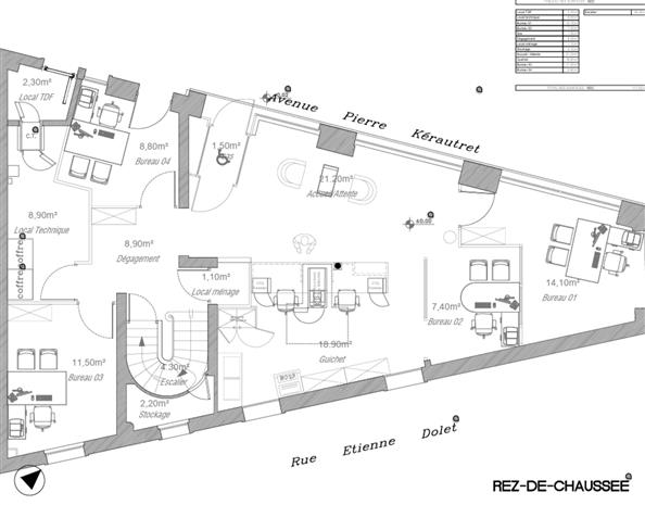 Bureau Vente 93230 ROMAINVILLE 1 AVENUE PIERRE KERAUTRET