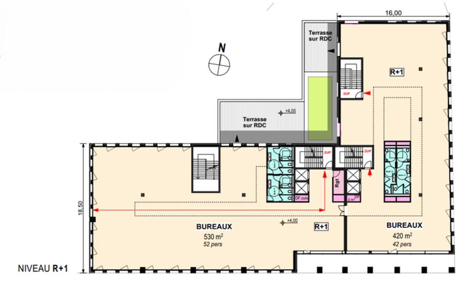 Bureau Location 69007 LYON 81 AVENUE TONY GARNIER