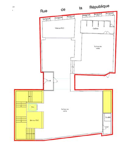 Commerce Location 69002 LYON 75 RUE DE LA REPUBLIQUE
