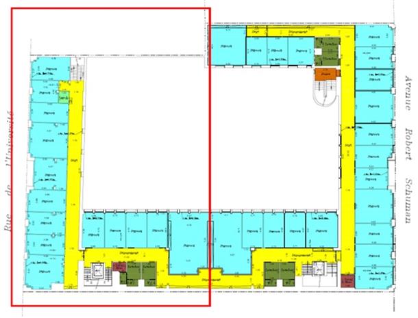 Bureau Location 75007 PARIS 158 RUE DE L'UNIVERSITE