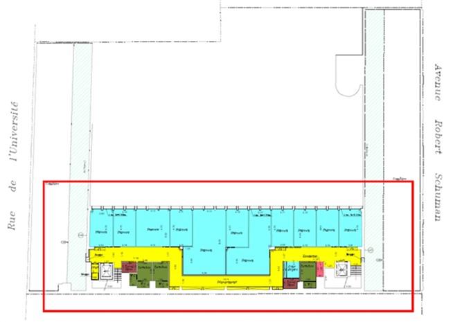 Bureau Location 75007 PARIS 158 RUE DE L'UNIVERSITE