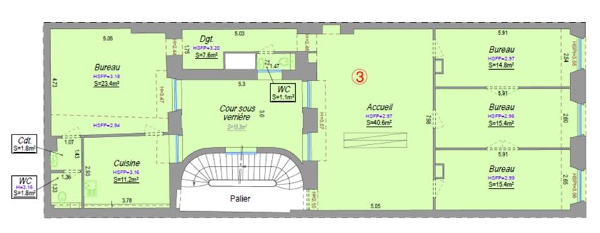 Bureau Location 33000 BORDEAUX 20 ALLEES DE TOURNY