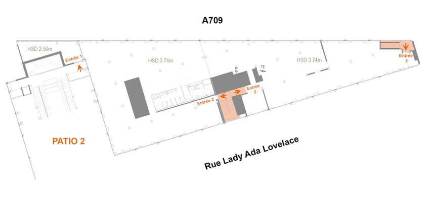 Bureau Location 34000 MONTPELLIER  RUE LADY ADA LOVELACE