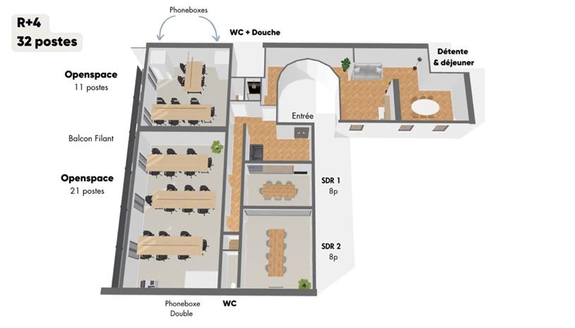 Bureau Location 75009 PARIS