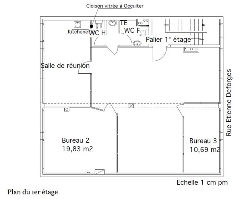 Bureau Location 92320 CHATILLON 56 RUE ETIENNE DEFORGES