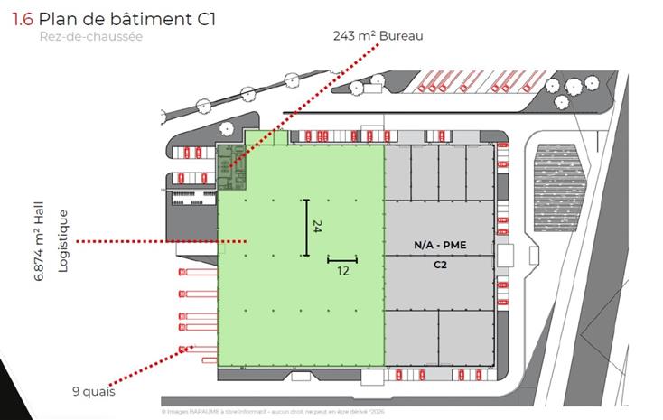 Entrepôt / Local d'activités Vente/Location 62450 BAPAUME