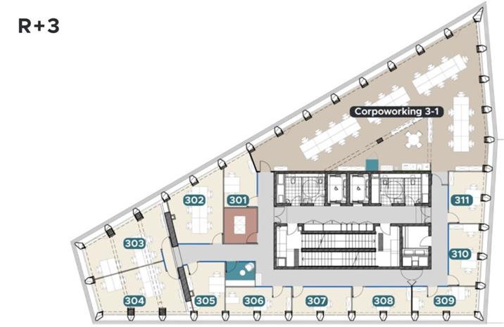 Coworking Location 35000 RENNES 18 BOULEVARD DE BEAUMONT