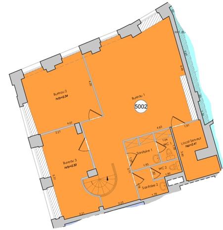 Bureau Location 75002 PARIS 6 RUE DES COLONNES