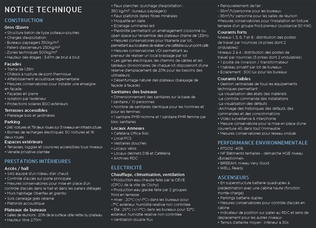 Bureau Location 92110 CLICHY 50-62 RUE MADAME DE SANZILLON