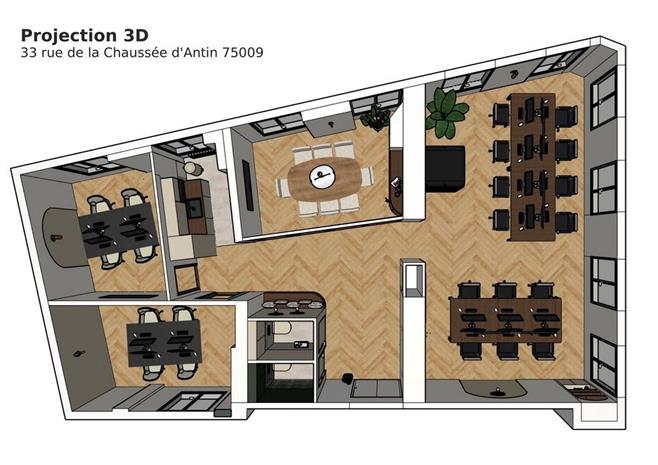 Bureau Location 75009 PARIS 33 RUE DE LA CHAUSSEE D'ANTIN