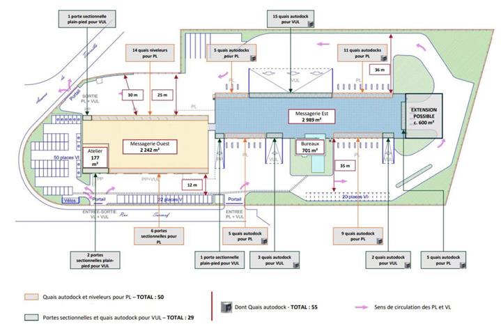 Entrepôt / Local d'activités Location 33300 BORDEAUX 1 RUE SURCOUF