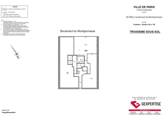 Bureau Location 75014 PARIS 92 BOULEVARD DU MONTPARNASSE