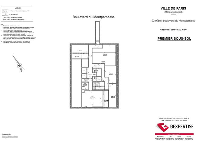 Bureau Location 75014 PARIS 92 BOULEVARD DU MONTPARNASSE