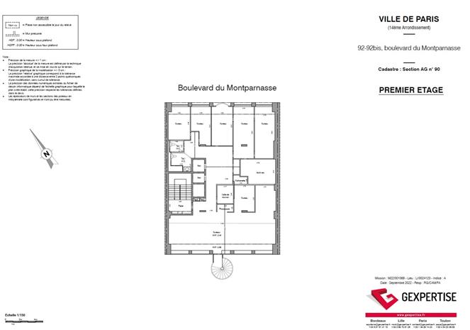 Bureau Location 75014 PARIS 92 BOULEVARD DU MONTPARNASSE