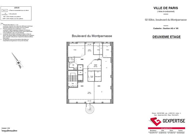 Bureau Location 75014 PARIS 92 BOULEVARD DU MONTPARNASSE