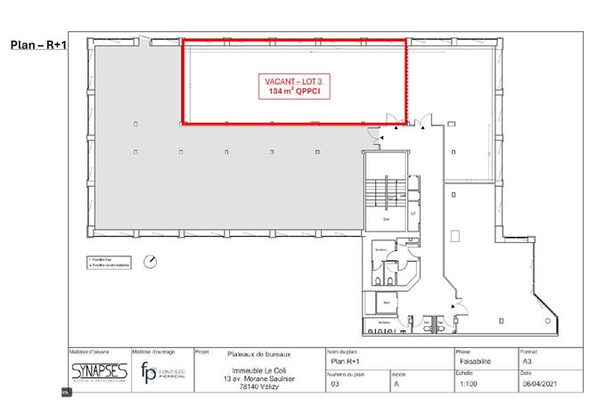 Bureau Location 78140 VELIZY VILLACOUBLAY 13 AVENUE MORANE SAULNIER