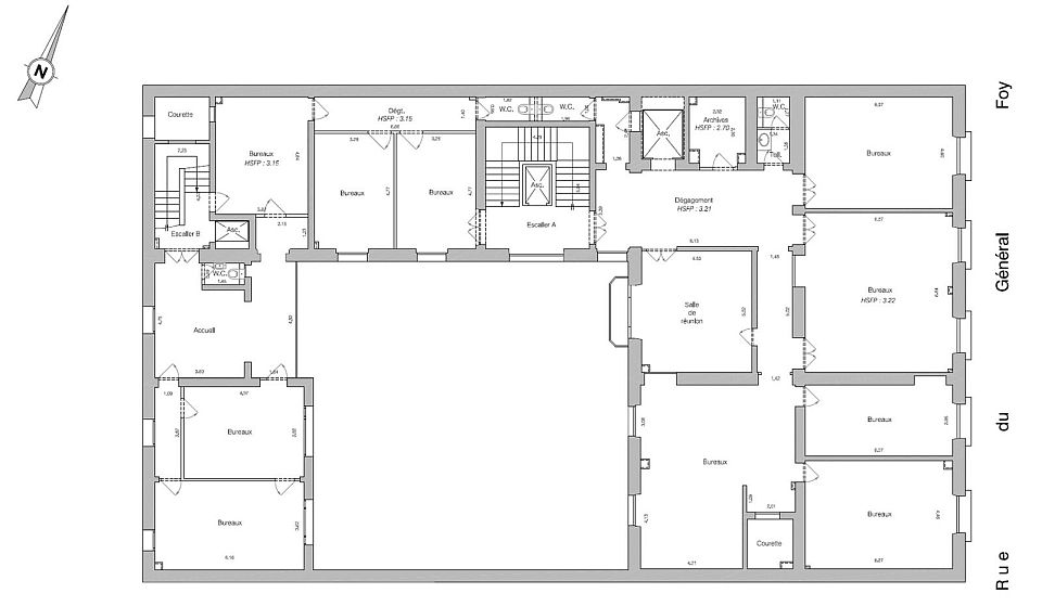 Bureau Location 75008 PARIS 25 RUE DU GENERAL FOY