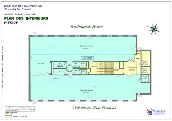 Bureau Location 92000 NANTERRE 6 BOULEVARD PESARO