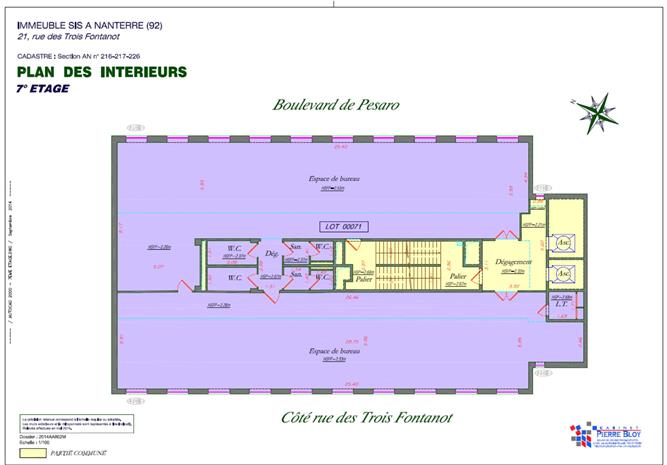 Bureau Location 92000 NANTERRE 6 BOULEVARD PESARO