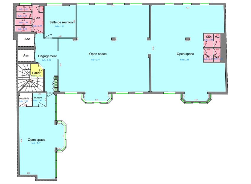 Bureau Location 92200 NEUILLY SUR SEINE