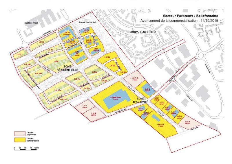 Terrain Vente 95280 JOUY LE MOUTIER