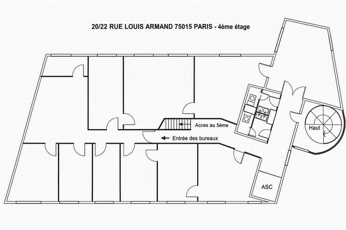 Bureau Location 75015 PARIS 20-22 RUE LOUIS ARMAND