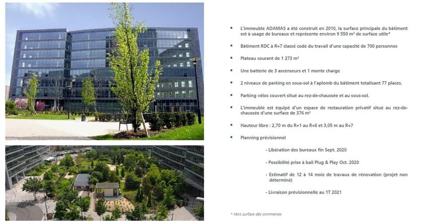Bureau Location 92400 COURBEVOIE  BOULEVARD DE LA MISSION MARCHAND