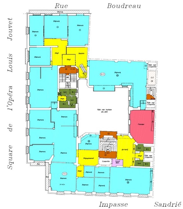 Bureau Location 75009 PARIS 1-3 SQUARE DE L'OPERA