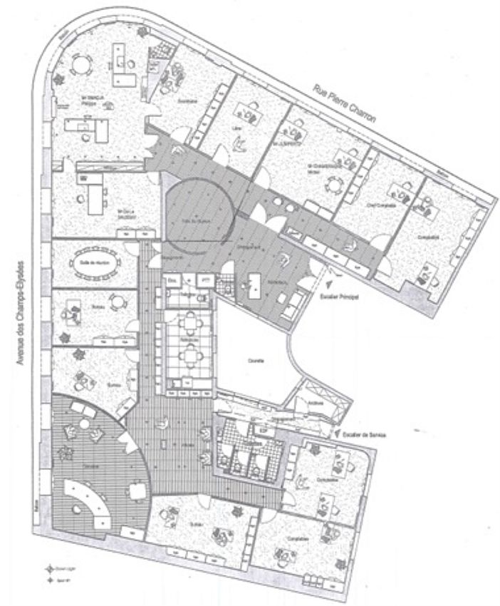 Bureau Location 75008 PARIS 63 AVENUE DES CHAMPS ELYSEES