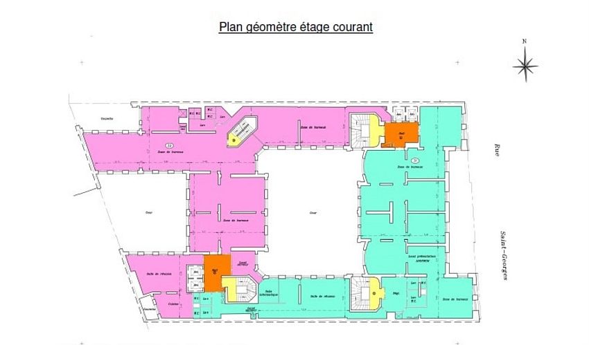 Bureau Location 75009 PARIS 3-5 RUE SAINT GEORGES