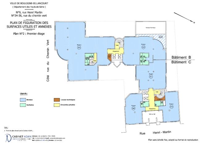 Bureau Location 92100 BOULOGNE BILLANCOURT 9-9BIS RUE HENRI MARTIN