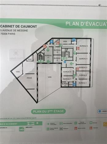 Bureau Location 75008 PARIS 5 AVENUE DE MESSINE