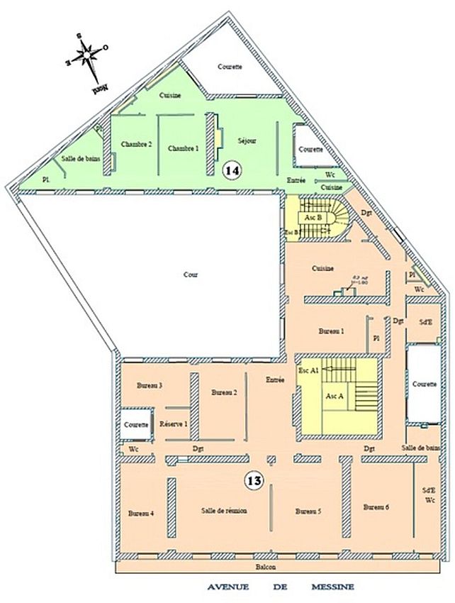 Bureau Location 75008 PARIS 5 AVENUE DE MESSINE