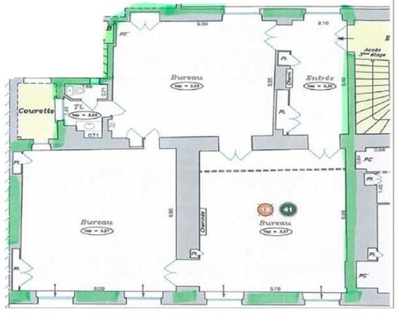 Bureau Location 75002 PARIS 19 RUE DE CLERY