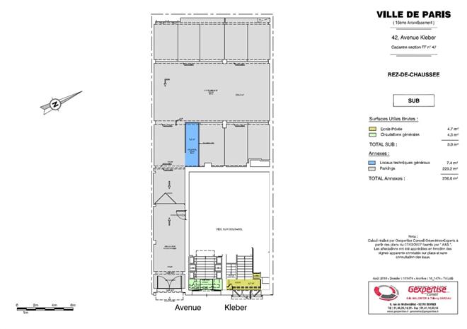 Bureau Location 75116 PARIS 42 AVENUE KLEBER
